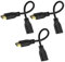 LEENUE 3 Stück HDMI Verlängerung Kurz 18cm, 4K HDMI Verlängerungskabel Stecker auf Buchse,Unterstützung 3D, UHD, 2160p,HDMI Kabel Verbinder Kurz für TV Stick, Roku, PS5