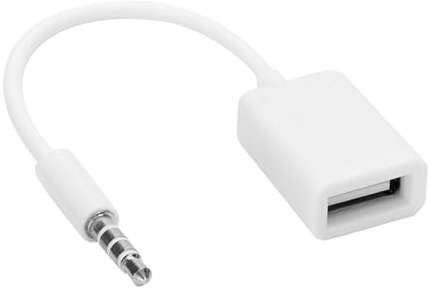 POCREATION Jack AUX maschio da 3,5 mm, 3,5 mm a cavo USB femmina AUX cavo adattatore convertitore