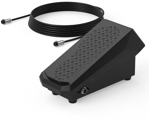 YESWELDER TIG Welding Foot Pedal Amp Control Pedal, Compatible with TIG-200P ACDC TIG-205P YWT-200DC and Other Machines with 5-pin Torch Control | Compatible with TIG-200P ACDC TIG-205P YWT-200DC and Other YESWELDER Machines with 5-pin Torch Control