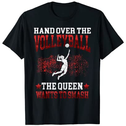 Volleyball Queen Smash Volleyballer Volleyballerin T-Shirt