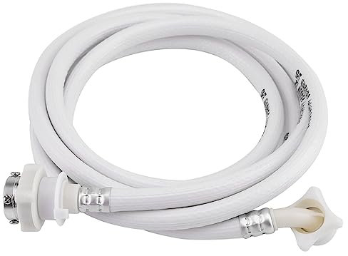 Gavigain Washing Machine Water Inlet Hose Washing Machine White Fitting Water Inlet Hose Extension Hose PVC Hose Water Inlet Hose Fitting for Most Washing Machines(9.84ft)