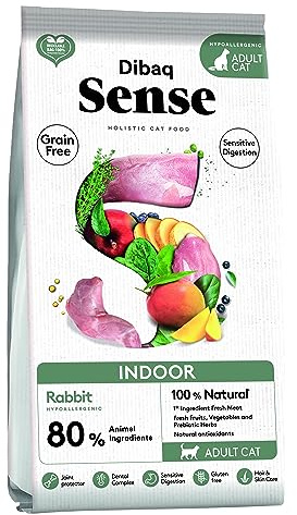 Dibaq Sense Grain Free Indoor Sterilisiert, Alleinfuttermittel für Katzen, getreidefrei, GVO‑frei, 1,5 kg