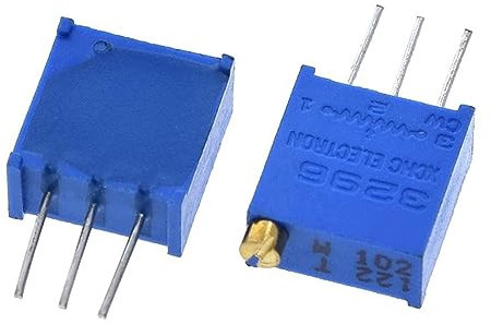 BIRGI 1Pack 100pcs 3296W 1k 2k 5k 10k 20k 50k 100k 200k 500k 1M 1 Ohm Trim Pot Trimmer Potentiometer Typ für (Size : 2K Ohm)