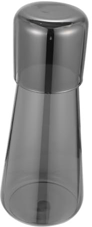 LIFKOME 1set Caraffe Con Tazza Elegante Kettle Per Bevande Fredde Per Uso Quotidiano e Ricevimenti Design Unico e Pratico Colore Trasparente Con Finitura Grigia
