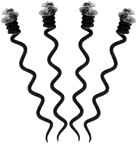 HOLIDYOYO 4pcs Metal Corkscrew Spiral Replacement for Wine Opener Kit and Precision Design for Easy Installation and Repairing Various Bottle Caps