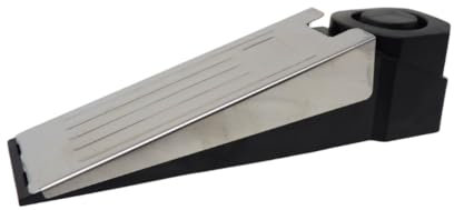 Butée de porte avec alarme 100 dB - Cale de porte mobile avec protection anti-effraction - Idéal pour appartement, bureau, hôtel et voyage - Antidérapant, robuste et bruyant