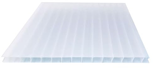 Pannello For Serra In Policarbonato A Doppia Parete Da 20 Pezzi, Foglio Trasparente Isolante For L'illuminazione Diurna, Foglio Di Copertura Facile Da Tagliare, Adatto For Giardinaggio All'aperto, Agr