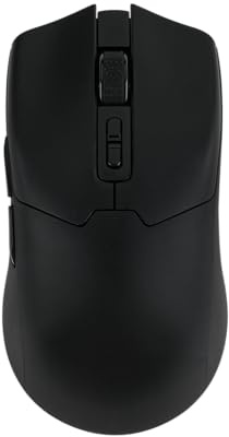 EPOMAKER Click Souris pour Jeux Inalambrique, Taux de Sondage 8KHz, Capteur Optique Ultimate PAW3950, 58g Ultraléger, DPI Réglable jusqu'à 42000, 500mAh, Boutons Programmables pour PC/Mac/Linux (Noir)