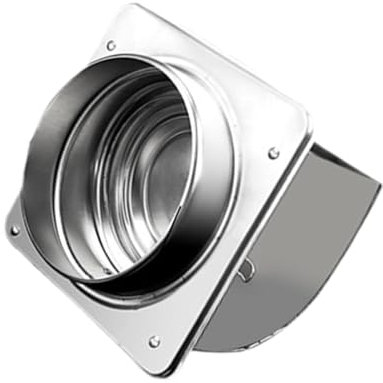 Sharplace Clapet anti-retour pour hottes de cuisinière, clapet anti-retour pour fumées d'huile de gros calibre, grille de Ventilation de conduit d'air Stable