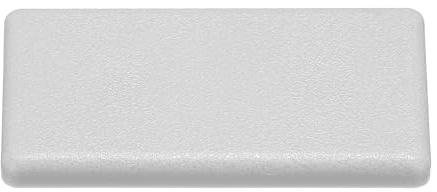 sourcing map Standard Plastic Rectangle Aluminum Extrusion End Cap Gray White 20x40mm 12pcs