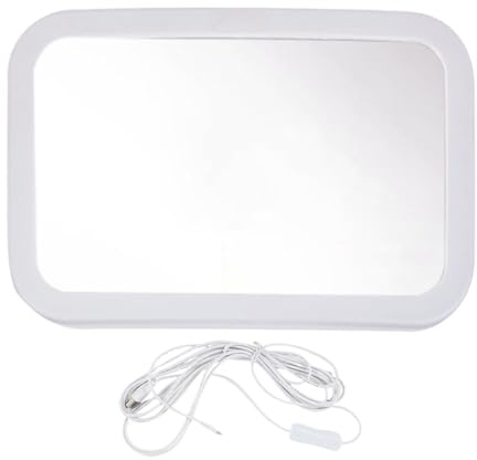 Specchietto retrovisore – Accessorio di sicurezza regolabile per sedile posteriore, per viaggi, viaggi su strada, guida notturna e pendolari quotidiani | Visione grandangolare trasparente con cinghia