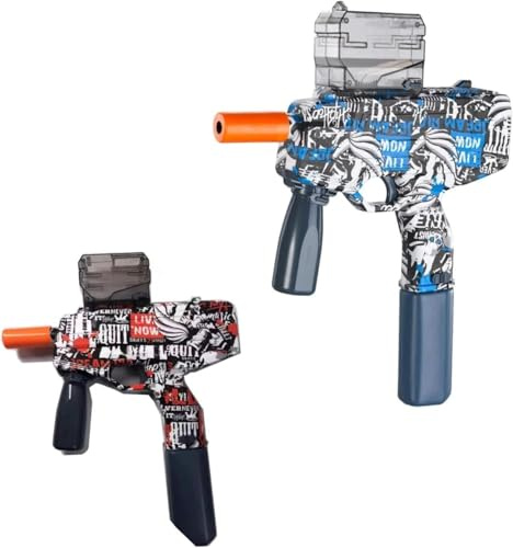 MIXEL Gel Ball Blaster G-U-N Play For Kids, 2-IN-1 Dual Mode, Water Absorbing Bullet, Electric Gel Ball Blasting, Outdoor Activities for Boys and Girls, Assorted Colour