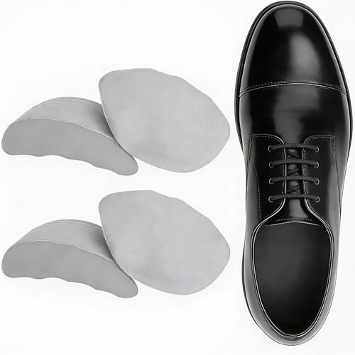 2 Paia Riempitivi Scarpe Unisex, Inserti Regolabili con Impugnatura sul Tallone, Cuscinetti Poggiapiedi Riutilizzabili, Riduttore di Misura per Scarpe Troppo Grandi