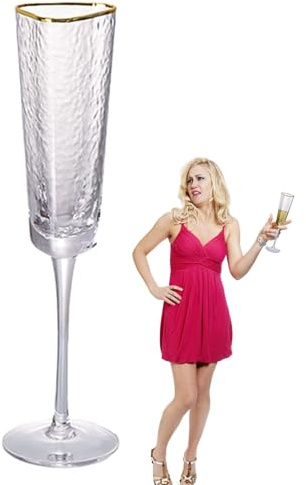 Verre de flûtes à champagne - Flûtes à champagne transparentes en verre,Verres à vin concentrés, fournitures de fête, verres à Champagne à paillettes dorées pour vin rouge, Champagne, mousseux