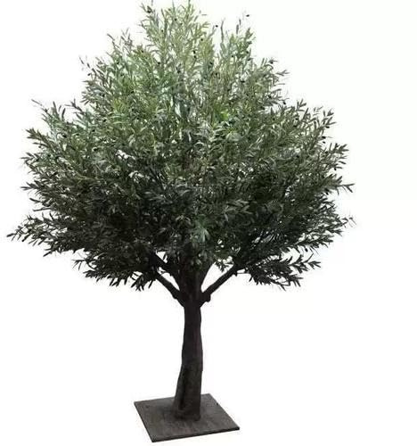 Olivo Artificial sin Mantenimiento, Planta Falsa Realista en Maceta con Frutos realistas for decoración del hogar.(1mx0.9m)