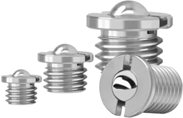 CSFFA 5pcs M5 M6 M8 M10 Stainless Steel Flange Ball Plunger Push Fit Ball Spring Plunger(M5 5PCS)