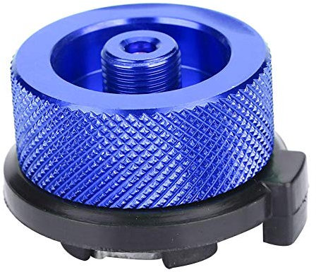 Dwawoo Campingkocher Anschluss Adapter,Gaskartuschen Umwandlungskopf Adapter Tragbarer Gasofen Brenner Ventil Adapter Konverter für Camping Picknick Outdoor Aktivitäten (Blau)