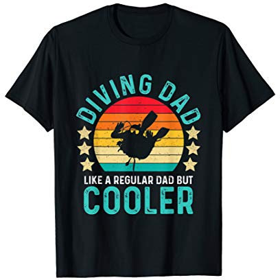 Diving Dad Like A Regular Dad But Cooler Vintage T-Shirt