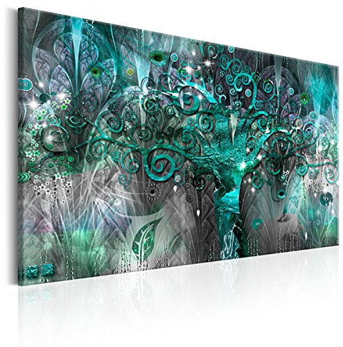 murando Quadro Gustav Klimt 90x60 cm 1 Pezzo Stampa su Tela XXL Quadri Moderni Murale Moderno Grafica Decorazioni da Parete Pittura Immagini Albero Della Vita Riproduzione Famosi l-A-0008-b-c