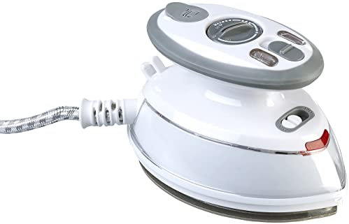 Sichler Haushaltsgeräte Bügeleisen: Reise-Dampfbügeleisen, 408 W, 110/230 Volt, 40 ml Wassertank, 3 Stufen (Mini Dampfbügeleisen, Reise-Bügeleisen, Bügelstation)