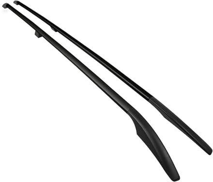 OMAC Barres de Toit longitudinales Compatible avec Citroen Nemo 2008-2016 Aluminium Noir