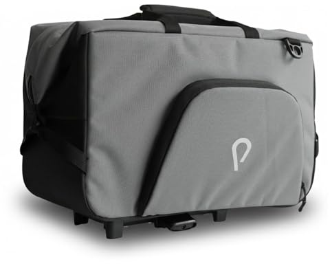 Vincita Big Nash Bike Trunk Bag,Universal Quick-Release Fit All Rear Racks with Expandable Panniers and Waterproof Rain Cover,Bicycle Commuter Bag Suitable for All Bicycles. (Grey, Big Nash)
