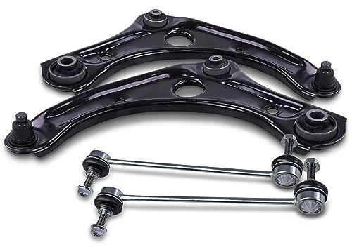 ATEC Germany Querlenkersatz - 2x Querlenker vorne 2x Koppelstange vorne | Kompatibel mit: NISSAN MICRA IV, NOTE