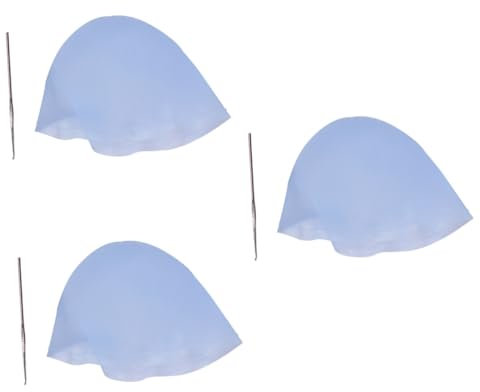 FRCOLOR 3St Haarfärbekappe Haarbleichkappe Haarfärbemittel Hervorhebungskappe aus Gummi Haare färben werkzeug Salon-Haarkappe Färben von Farbkappen Hut gebackene Ölkappe