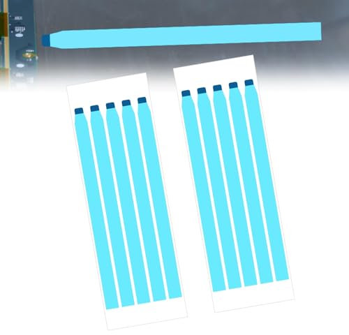 Lot de 10 rubans adhésifs double face pour écran LCD - Pour écran d'ordinateur portable - Pour retirer facilement la batterie de téléphone portable - 220 x 8 x 0,3 mm