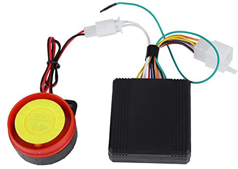 Motorrad-Alarmanlage, Motorrad-Alarmanlage, 125 DB, 12 V, Schwarzes ABS, Motorrad-Diebstahl-Sicherheitsalarmanlage, Ferngesteuertes Motorrad mit Fernbedienungen für Parkplätze