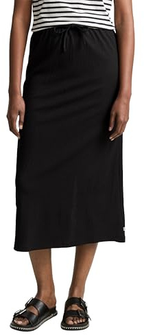 TOM TAILOR Denim 1046671 Jupe midi, 14482-deep Black, XL Femmes