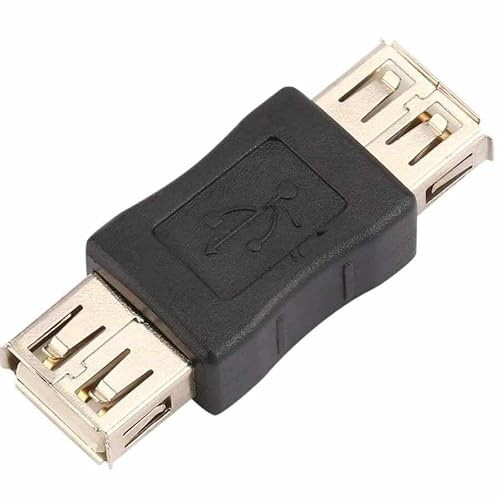 TECHZOCO Empalme USB, Adaptador acoplador USB, Adaptador USB A Hembra a USB A Hembra, Transferencia de hasta 5 Gbps, Empalme Cable USB, USB Hembra a Hembra, Conector USB 2.0, 1 Unidad