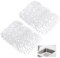 2 Pièces Tapis Evier Cuisine, 30x40 cm Protege Evier Cuisine, Tapis D'évier de Cuisine en PVC, Tapis Protection Fond Évier, Tapis Fond Evier Découpable pour Couverts, Verrerie (Transparent)