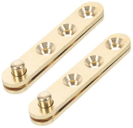 SOPOTUTU de Charnières Pivotantes Design Élégant et Invisible Lot de 2 Paires en Cuivre Installation Facile pour Fenêtres et Portes pour Portes et Meubles