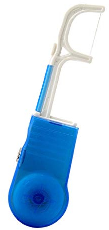 Support de fil dentaire en plastique pour soins bucco-dentaires avec 30 mètres de fil dentaire