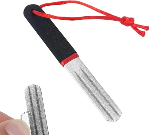 Sernvaloq V-Groove Dart Sharpener, Diamond Grinding File, Portable Sharpening File, Dart Accessories, Portable Rapid Sharpening Tool for Fishing and Darts Sharpener