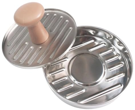 Homoyoyo Presse à Burger Acier Inoxydable Robuste Moule Rond pour Galettes de Viande Outil Pratique pour Fabriquer Steaks Hachés et Hamburgers Maison