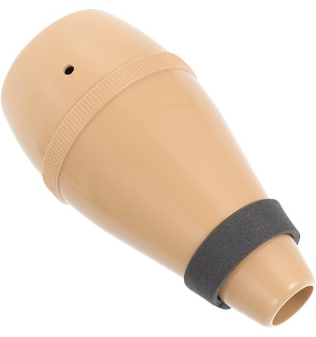 CVUTOVO Silenciador para Trompeta Pequeño de Material Abs Color Madera, Accesorio Ligero y Práctico para Práctica Musical, Amortiguador de Sordina para Instrumento de Latón