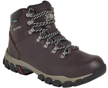 Karrimor Mendip 3 CH weathertite waterproof leather walking boot, Dark Brown, UK 8