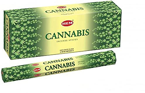 Hem Cannabis Räucherstäbchen 6x20 Stäbchen + DHOBIA® Crystall Balls