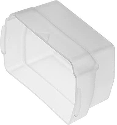 vhbw diffusore compatibile con Nikon SB-800, SB-80DX, SB-50DX flash, fotocamera - plastica trasparente/bianco, 4,4 x 7,3 cm