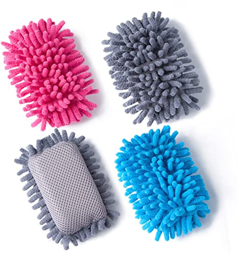 Eeoyu 4 Pieces Dry Erase Eraser, Microfiber Whiteboard Eraser