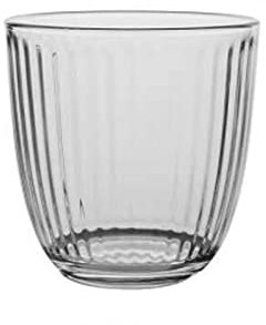 caihuashopping Wassergläser 270/370ml Retro Gestreifte Glasschale Japanisches Frühstück Milchsaft Blume Teetasse Glas Kaffeetasse Home Cafe Trinkgläser Trinkglas (Color : 270ml)