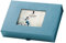 Rössler Papier 14573200151 - Caja para fotos con paspartú, para fotos de 13 x 18 cm, tela vaquera, 203 x 45 x 147 mm, 1 unidad