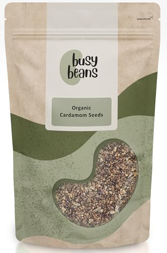 Organic Cardamom Seeds - Certified Organic - by Busy Beans Organic (100g)