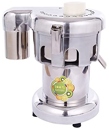 Extractor de jugo comercial, extractor eléctrico de 370 W, máquina centrífuga de jugo, extractor de jugo centrífugo de acero inoxidable, exprimidor de jugo multifuncional de 80-100 KG/H para frut