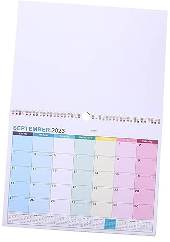 MAGICLULU Delikater Wandkalender Kreativer Monatsplaner Für Zuhause Und Büro Hochwertiger Papierkalender Mit Spiralbindung Für Lehrer Schüler Und Berufstätige Stilvolles Design Für