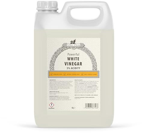 Celtic Clean - White Vinegar - 5% Acidity | Multi Surface Cleaner - 5 Litre