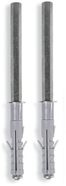 bricoleva.it Coppia Reggi Mensola a Scomparsa per Mensole, Ripiani, Scaffali su Murature Piene e Semipiene - 2 pezzi (8x100)
