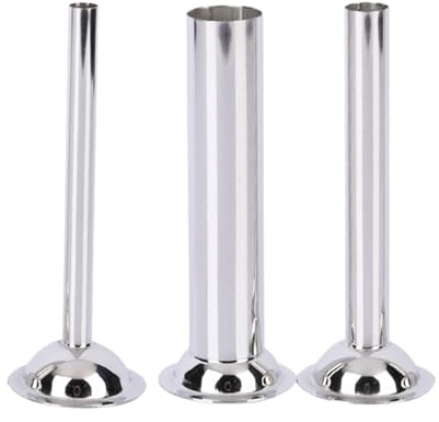 predolo 3Pcs Sausage Stuffer Tubes 12mm 19mm 32mm Sausage Stuffer Funnels for Meat